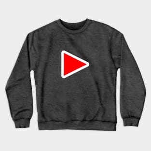 play button icon. Video Button. Vector illustration. Crewneck Sweatshirt